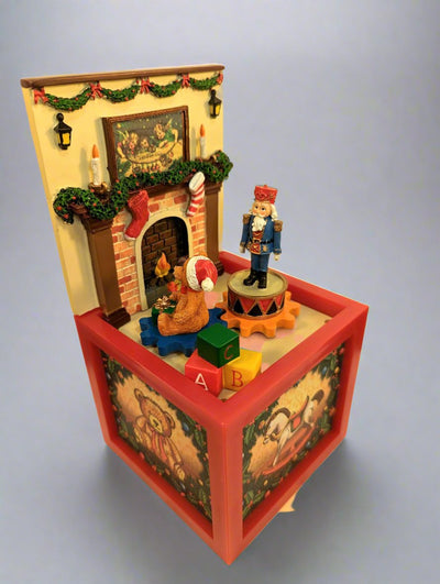 colorful holiday music box