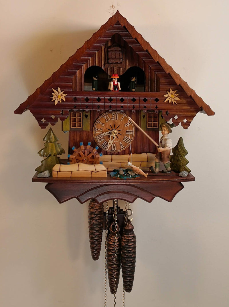 Sternreiter 1383 Fisherman cuckoo clock